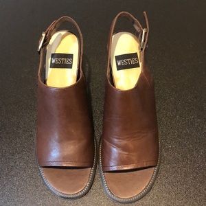 Westies W-Shelly Open Toe Wedge